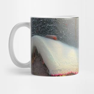 Magical Fantasy Cottage with Lights In A Snowy Scene, Scenery Nature Mug